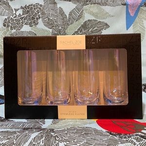 Rachel Zoe set of 4 stemless Flutes (2 available)